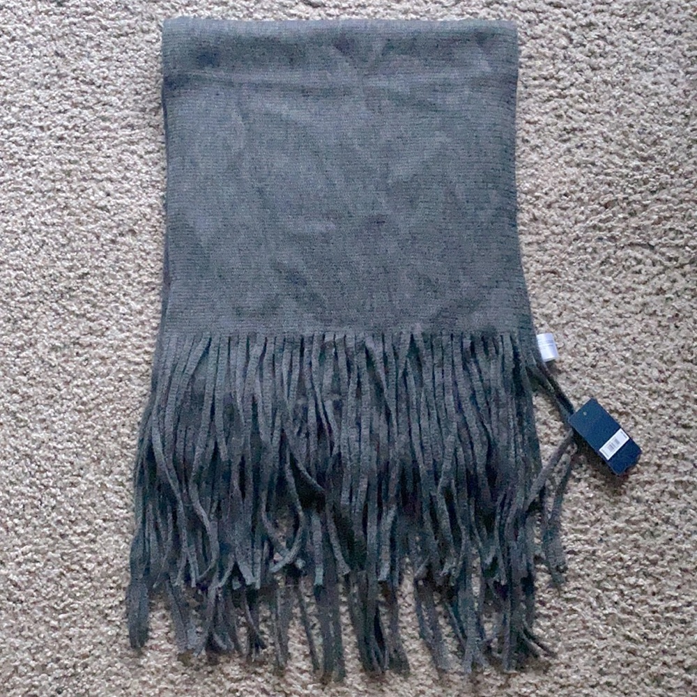 Lucky Brand dark grey scarf, **new with tags**!